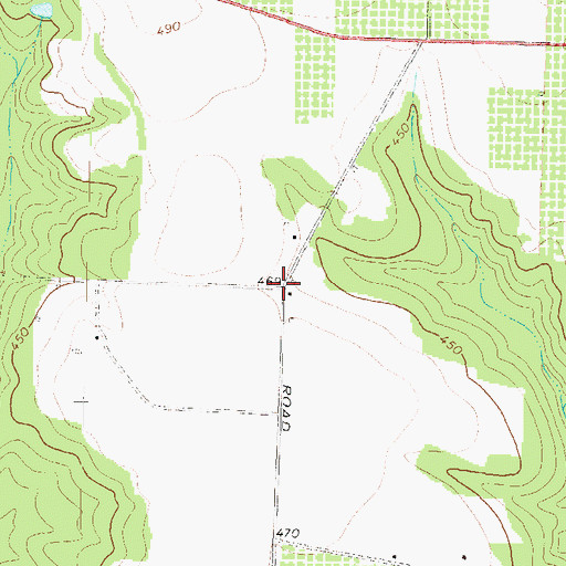 Topographic Map of Albaugh, GA