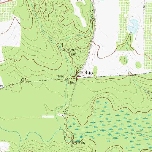 Topographic Map of Ohio, GA