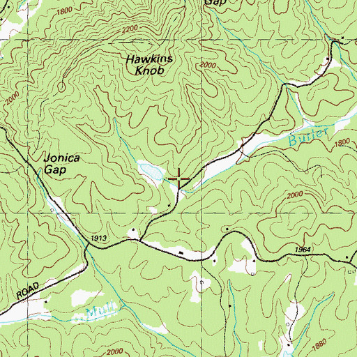 Topographic Map of Ellis Mill (historical), GA