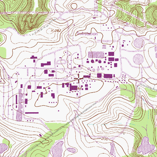 Topographic Map of Vogtle Electric Generating Plant, GA