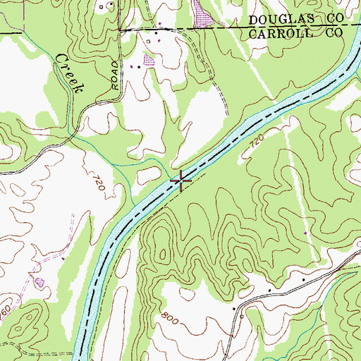 Topographic Map of Neal Ferry (historical), GA