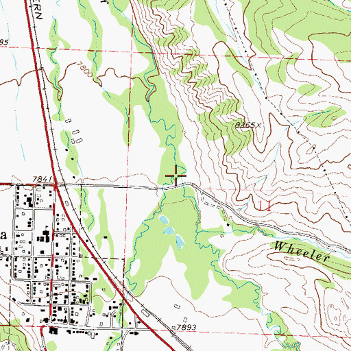 Topographic Map of Phillips Creek, CO