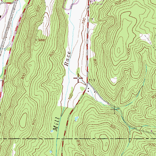 Topographic Map of Dardy Hollow, GA
