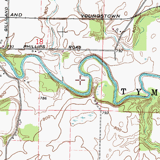 Topographic Map of Kear Cemetery, OH