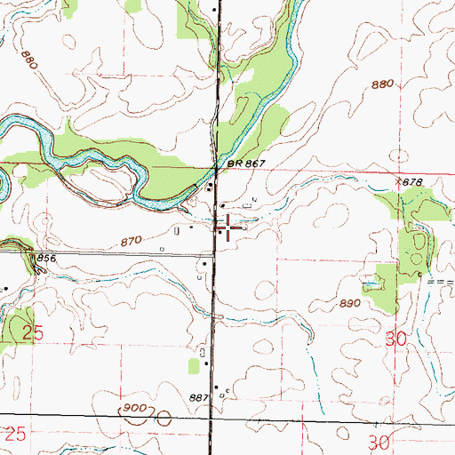 Topographic Map of Pipetown Indian Number Two Cemetery, OH