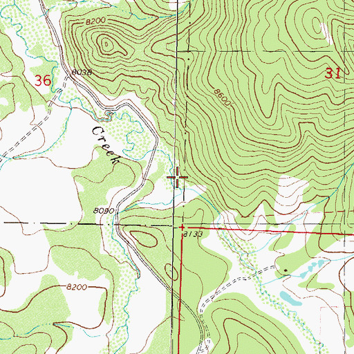 Topographic Map of Muddy Creek, CO