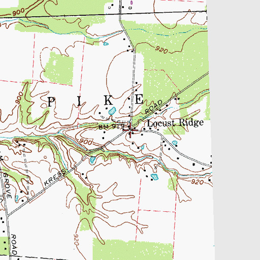 Topographic Map of School Number 1 (historical), OH