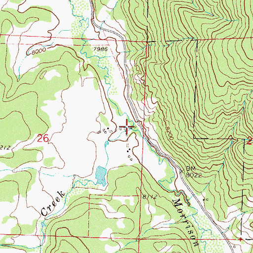 Topographic Map of Beaver Creek, CO