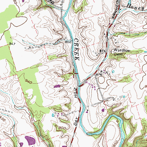 Topographic Map of School Number 3 (historical), OH