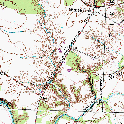 Topographic Map of School Number 3 (historical), OH
