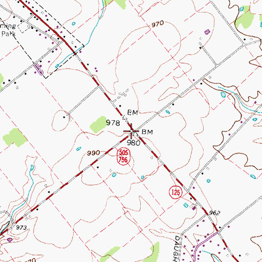 Topographic Map of School Number 4 (historical), OH