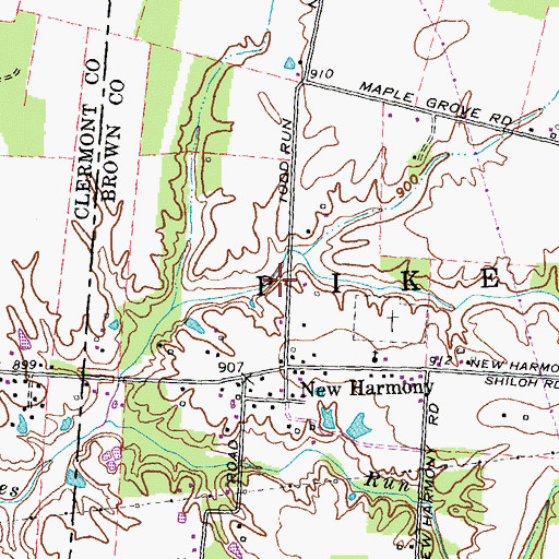 Topographic Map of School Number 7 (historical), OH