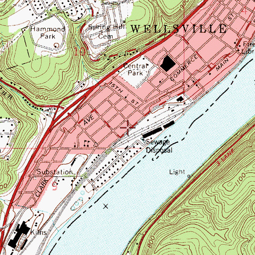 Topographic Map of Mount Sinai Fire Baptized Holiness Church, OH