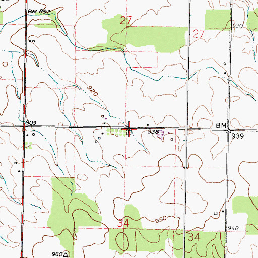 Topographic Map of Scipio Township Cemetery, OH