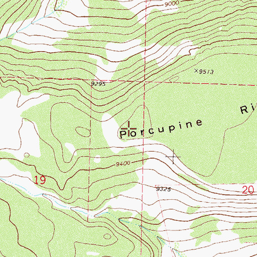 Topographic Map of Porcupine Ridge, CO