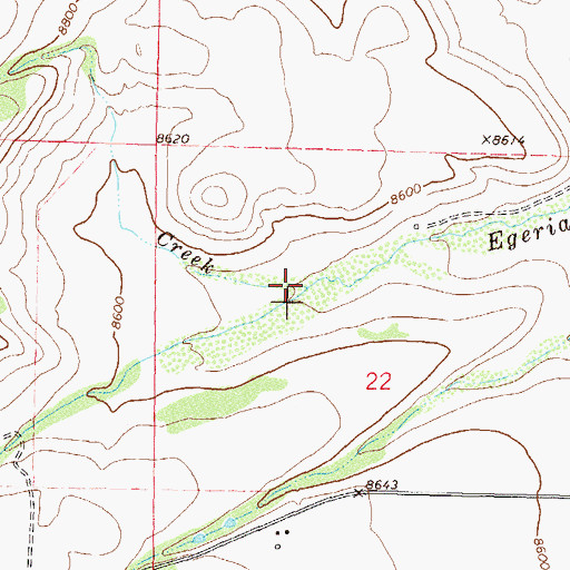 Topographic Map of Porcupine Creek, CO