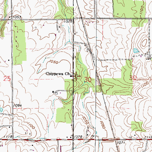 Topographic Map of Beech Grove Cemetery, OH