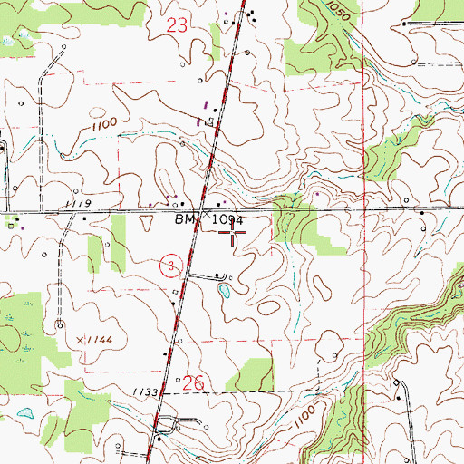 Topographic Map of Shoemaker Cemetery, OH