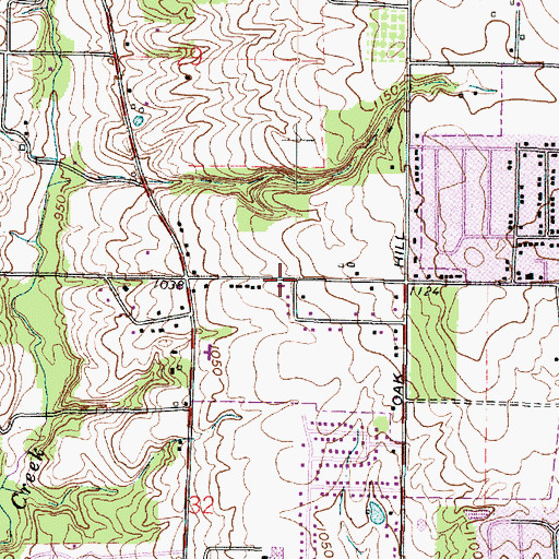 Topographic Map of Concordia Lutheran Church, OH