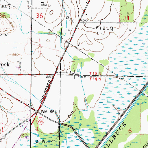 Topographic Map of Mill Brook Stock Farm, OH
