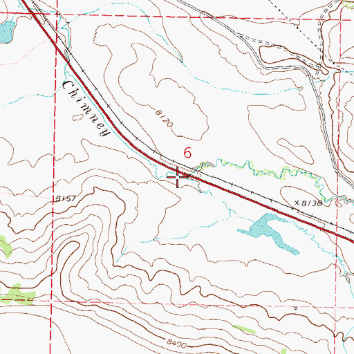 Topographic Map of Channing Creek, CO