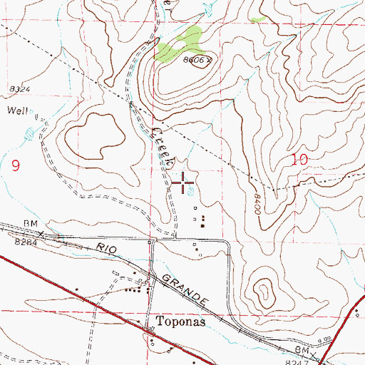 Topographic Map of Newcomer Creek, CO