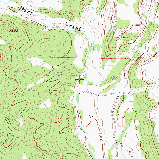 Topographic Map of Red Dirt Creek, CO