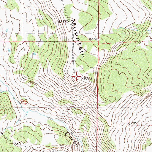 Topographic Map of Tyler Mountain, CO