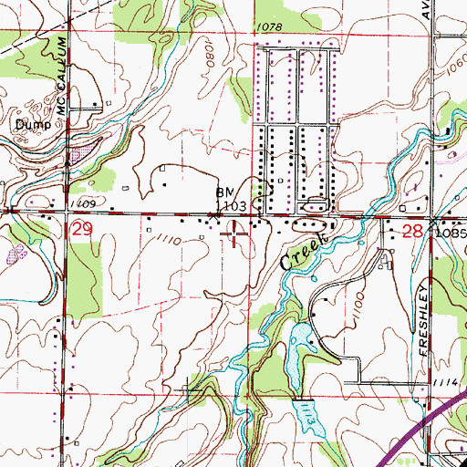 Topographic Map of Science Hill Cemetery, OH