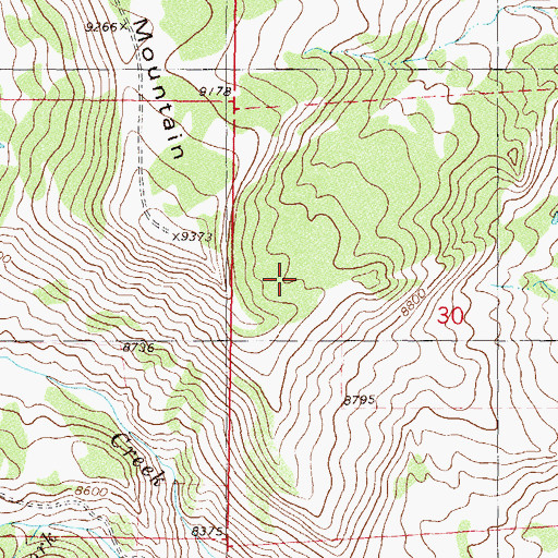 Topographic Map of North Fork Deer Creek, CO