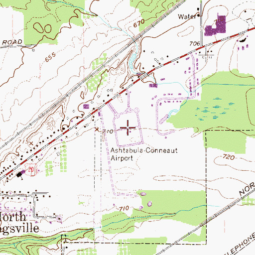 Topographic Map of Greenlawn Memory Gardens, OH