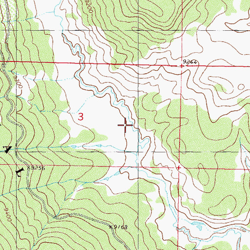 Topographic Map of Draper Creek, CO
