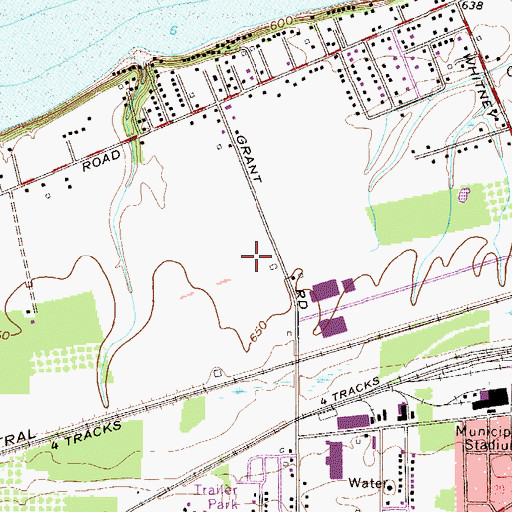 Topographic Map of Malek Park, OH