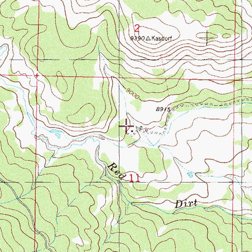 Topographic Map of Snowshoe Ranch, CO