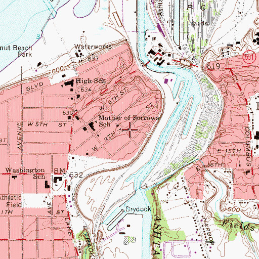 Topographic Map of Pentecostal Holiness Church, OH