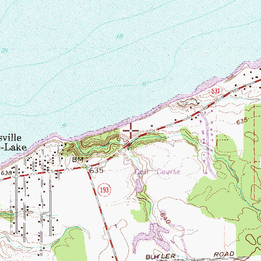 Topographic Map of Sunset Park, OH