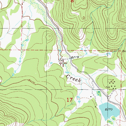 Topographic Map of North Fork Morrison Creek, CO