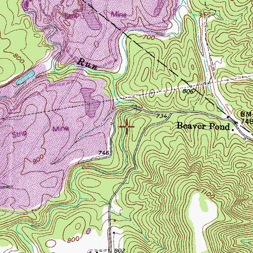 Topographic Map of Davis Memorial Nature Preserve, OH