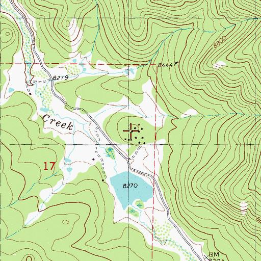 Topographic Map of Bible Institute Camp, CO