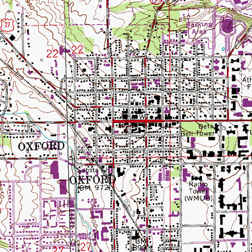 Topographic Map of Bethel African Methodist Episcopal Church, OH