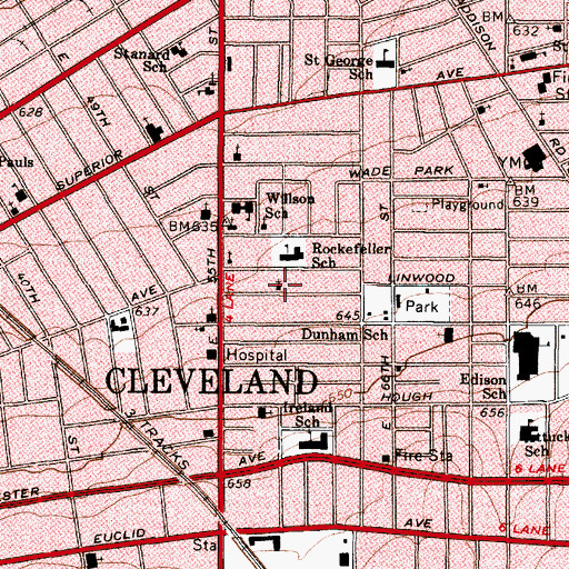 Topographic Map of Community African Methodist Episcopal Church, OH