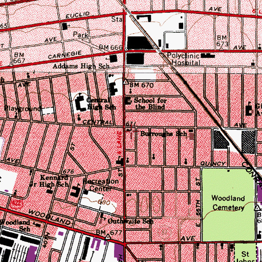 Topographic Map of Friendship Baptist Church, OH