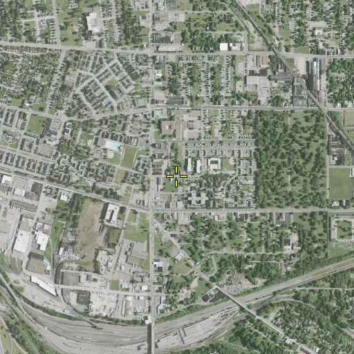 Aerial/Satellite Image of Gladstone Baptist Church, OH