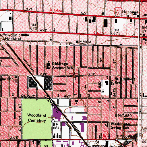 Topographic Map of Good Hope Baptist Church, OH