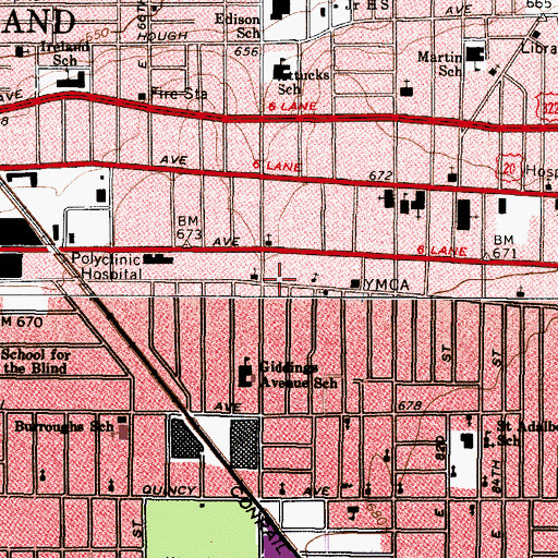 Topographic Map of Sardis Baptist Church, OH
