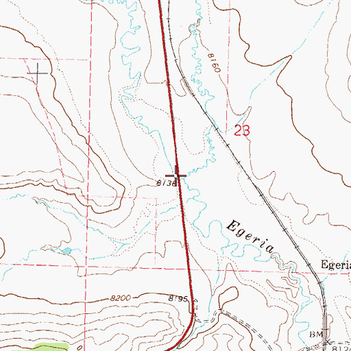 Topographic Map of Toponas Creek, CO