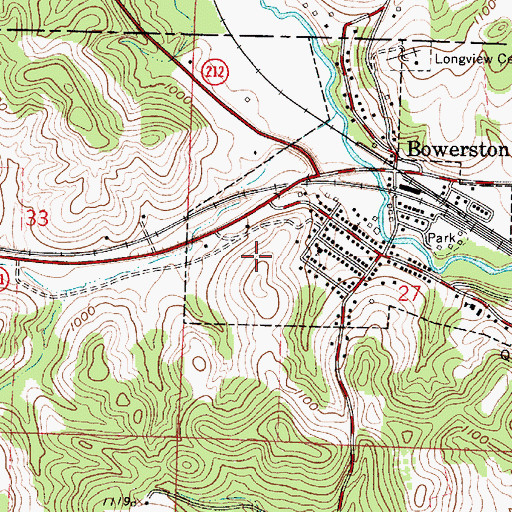 Topographic Map of Clover Leaf Mine, OH