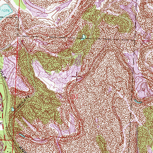 Topographic Map of Dickerson Number 10 Mine, OH