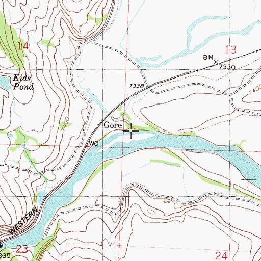 Topographic Map of Sheep Creek, CO
