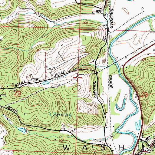 Topographic Map of Tippecanoe Mine, OH
